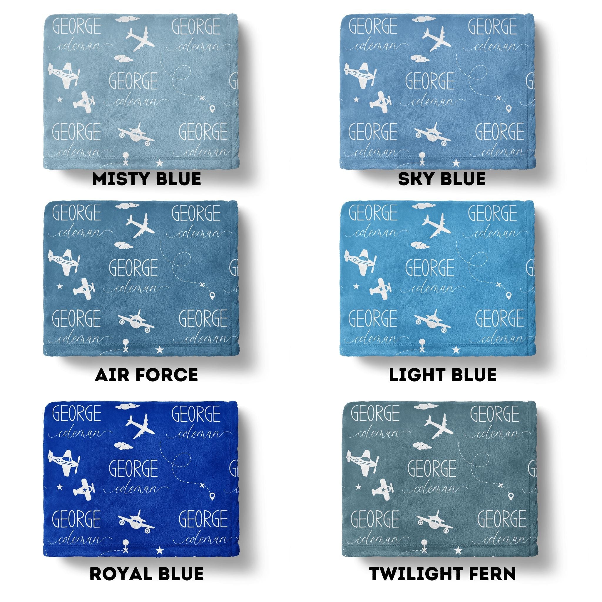 Airplane Baby Minky Blanket - Twinklette™