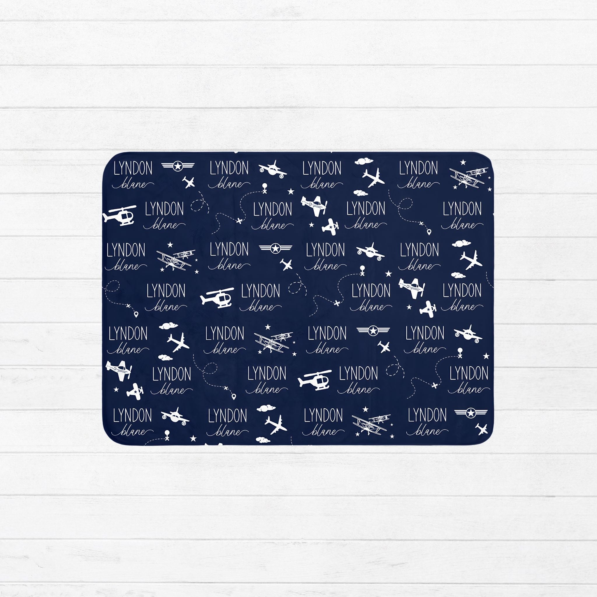 Airplane Baby Sherpa Blanket - Twinklette™