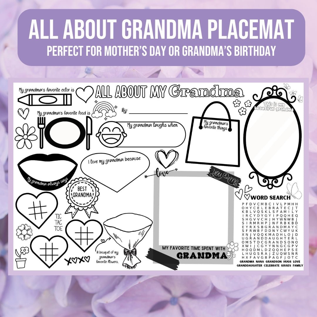 All About Grandma Placemat - Twinklette™