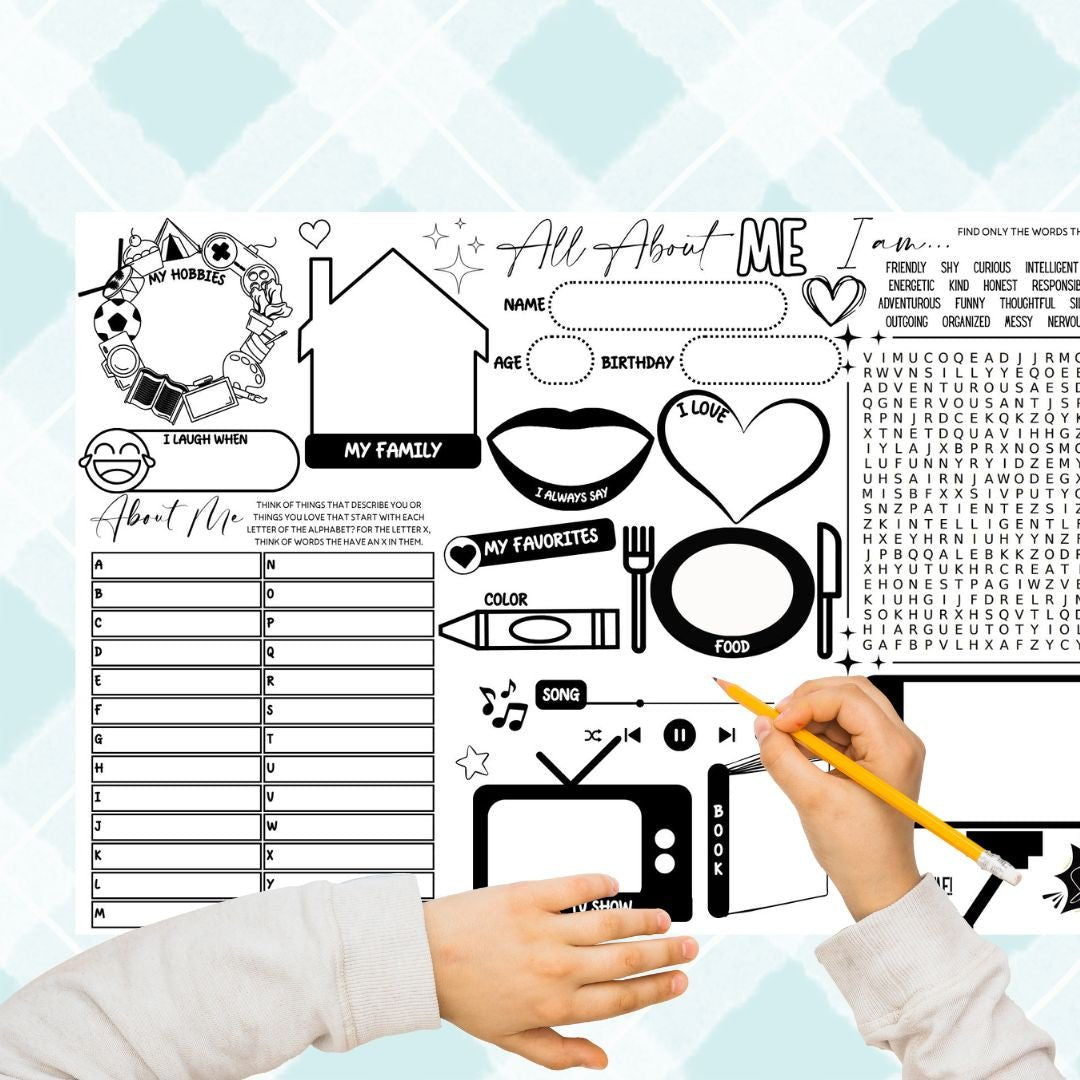 All About Me Placemat - Twinklette™