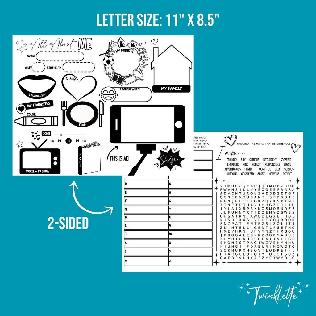 All About Me Placemat - Twinklette™