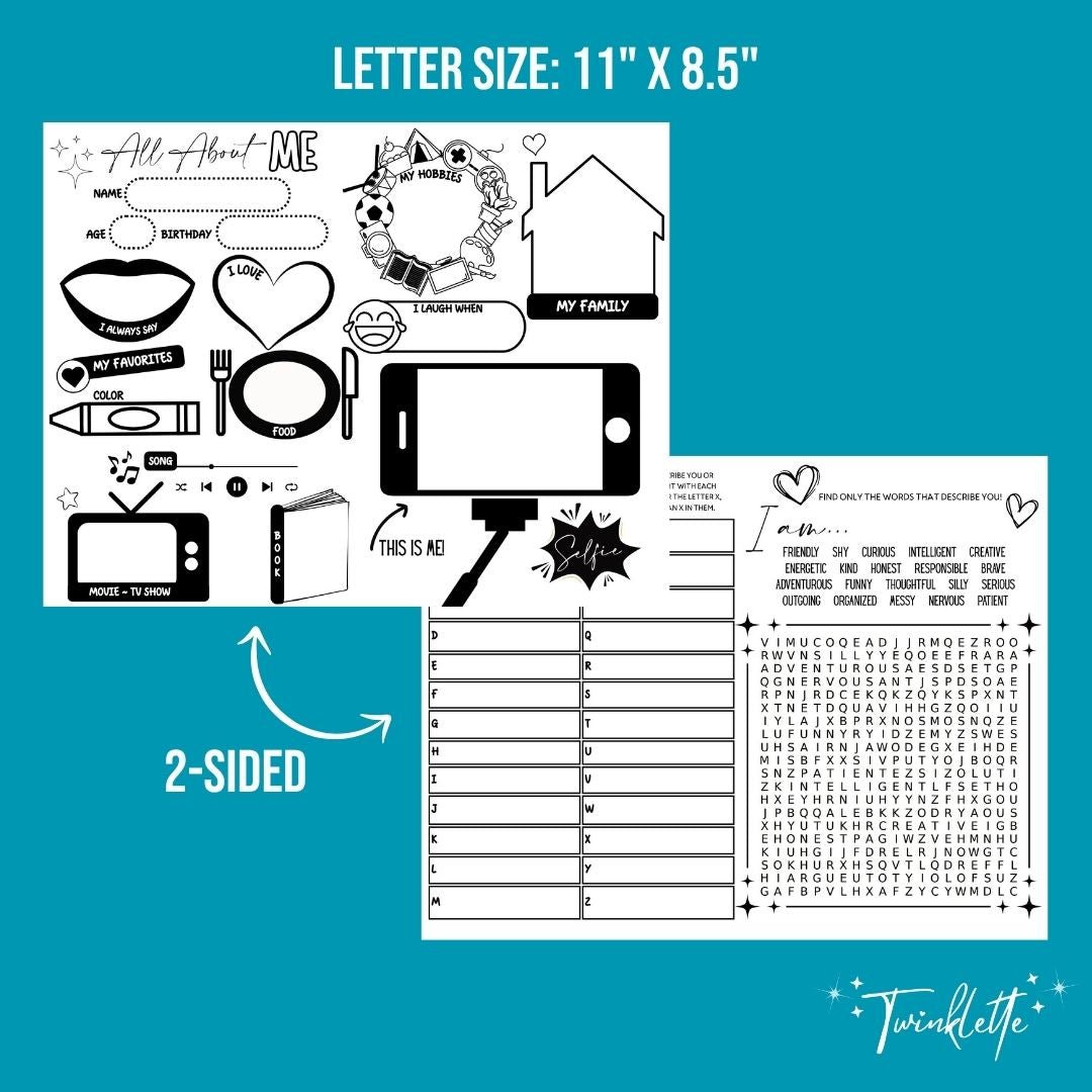 All About Me Placemat - Twinklette™