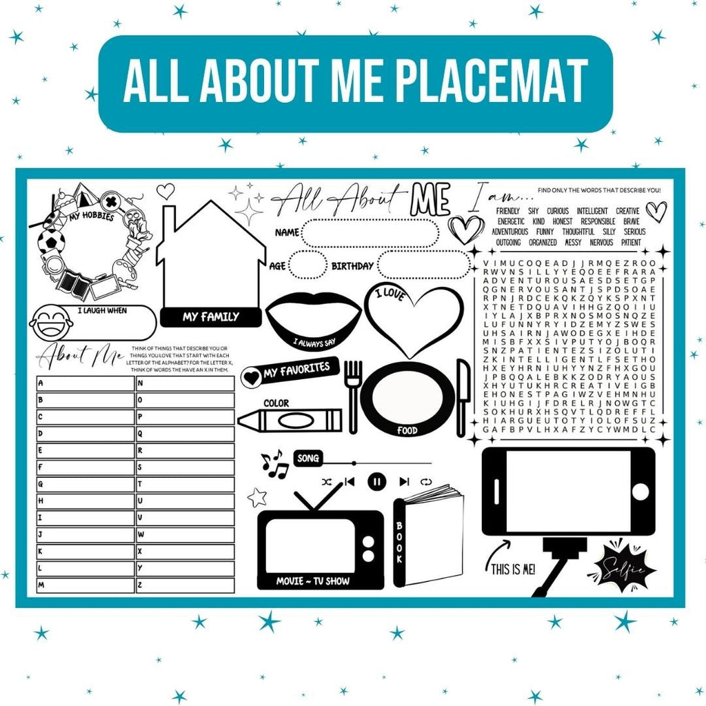 All About Me Placemat - Twinklette™