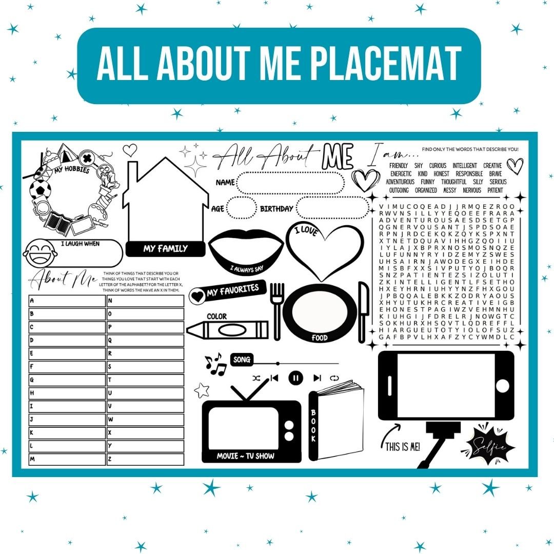 All About Me Placemat - Twinklette™