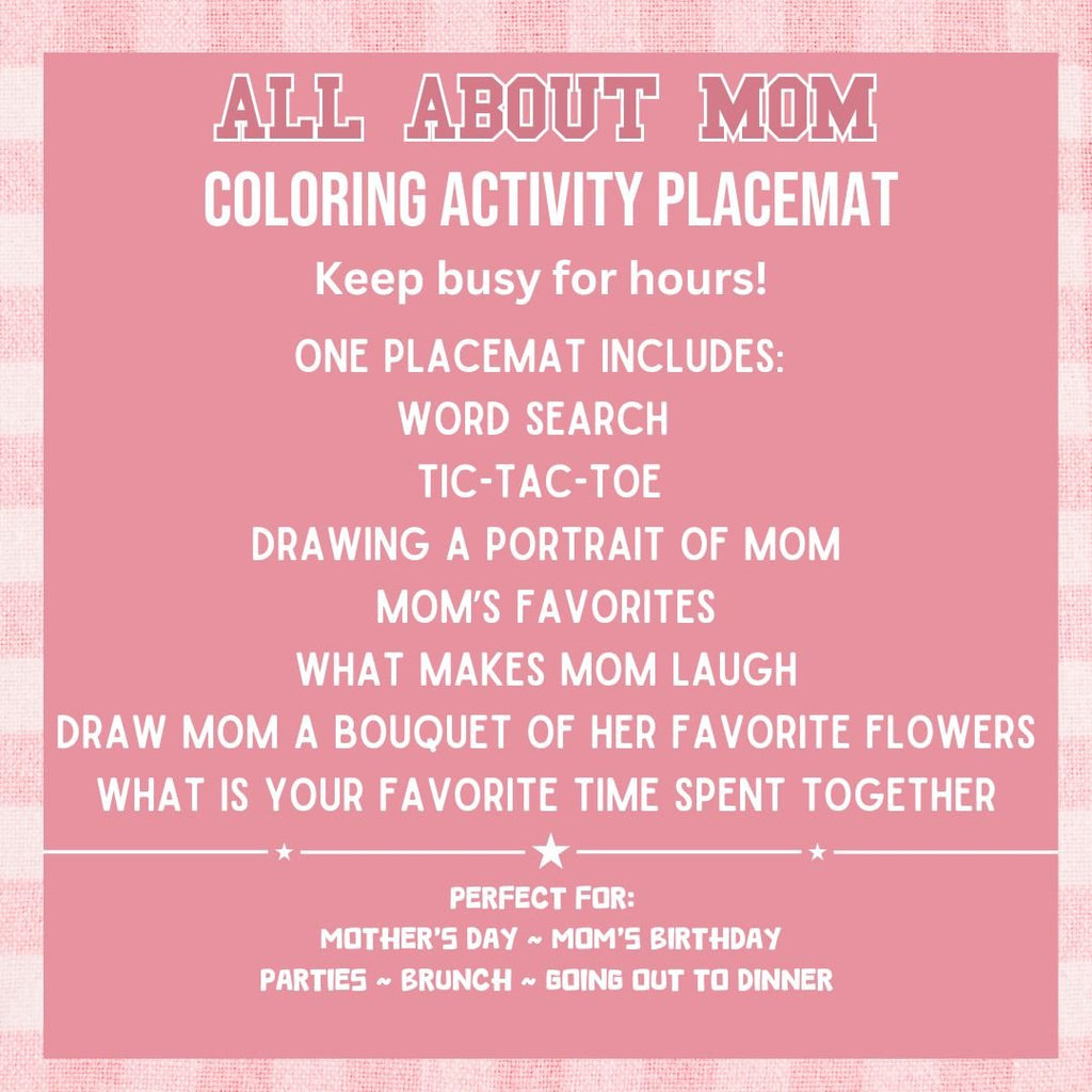 All About Mom Placemat - Twinklette™