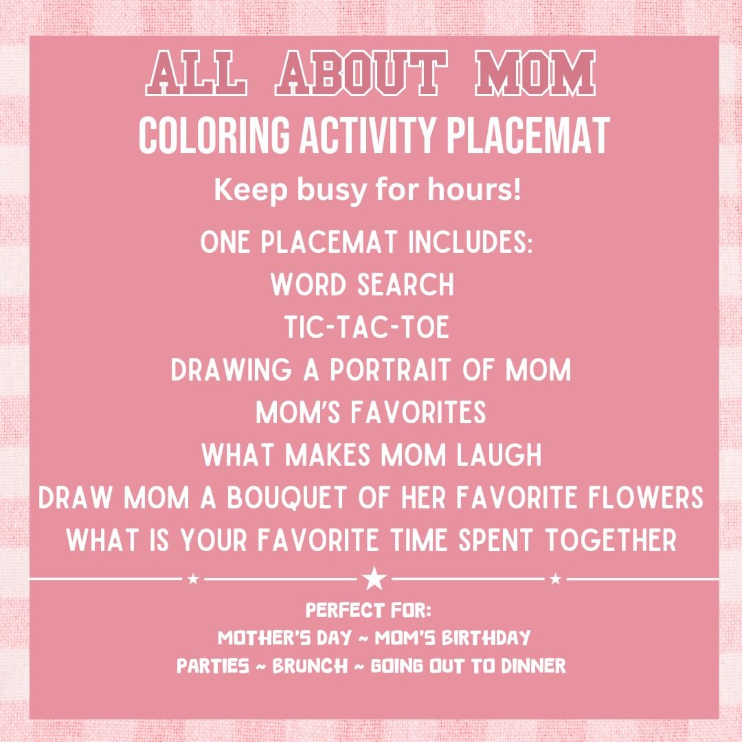 All About Mom Placemat - Twinklette™