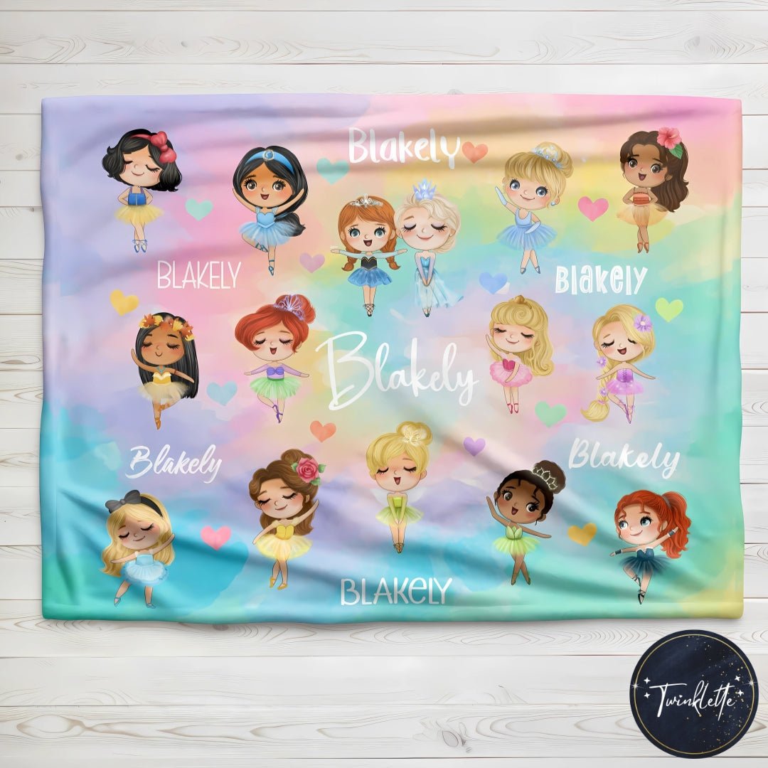 Ballerina Princess Minky Blanket - Twinklette™