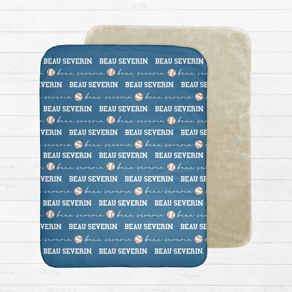 Baseball Baby Sherpa Blanket - Twinklette™