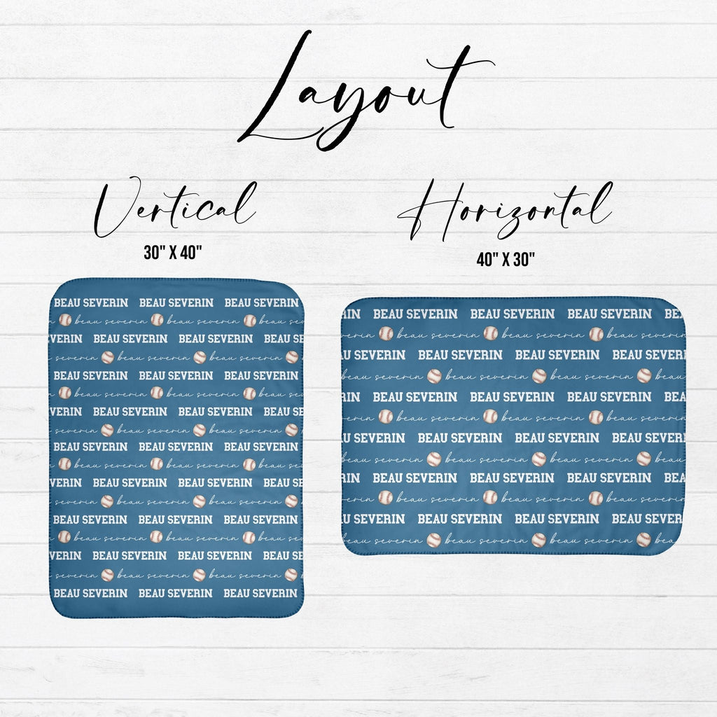 Baseball Baby Sherpa Blanket - Twinklette™