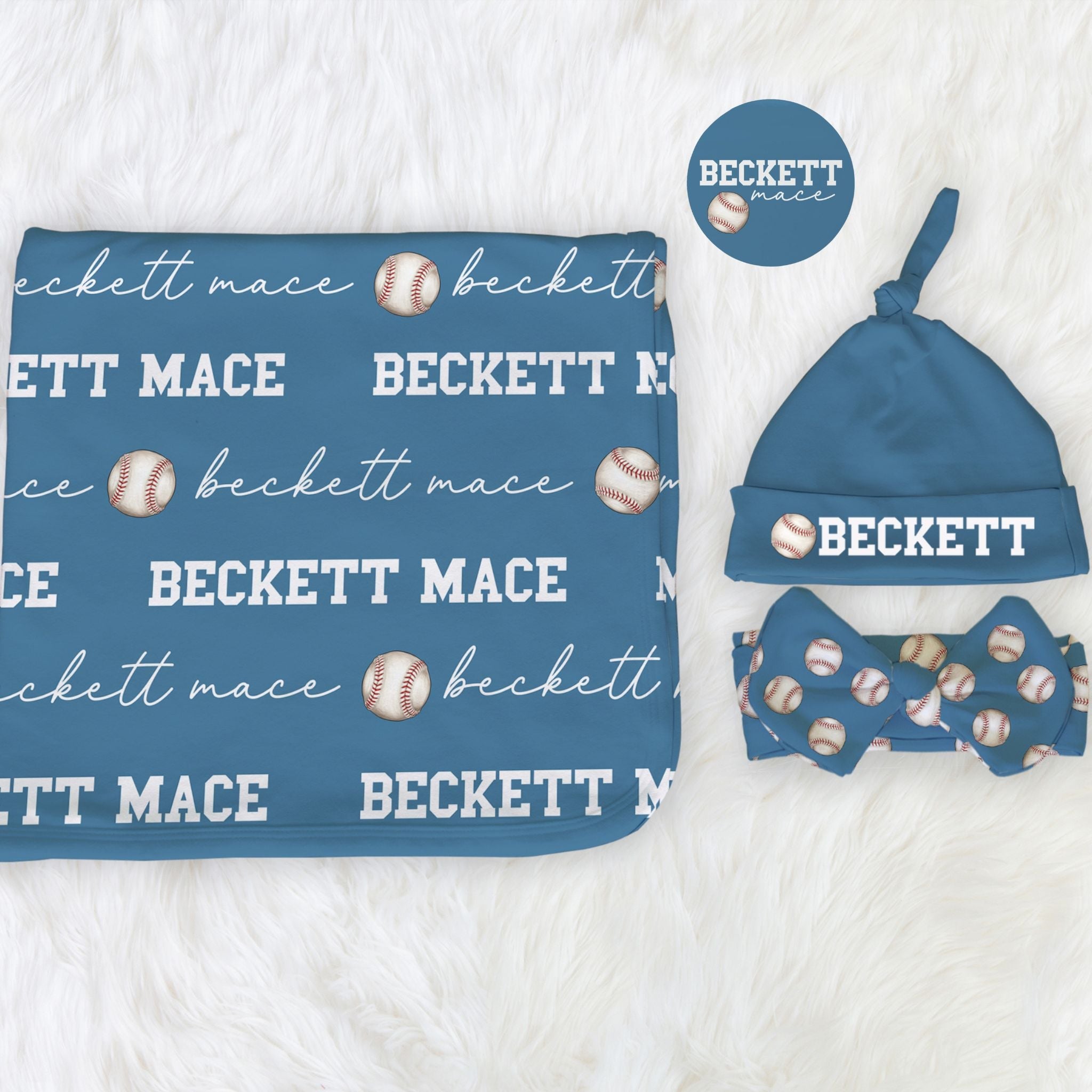 Baseball Baby Swaddle Set - Twinklette™
