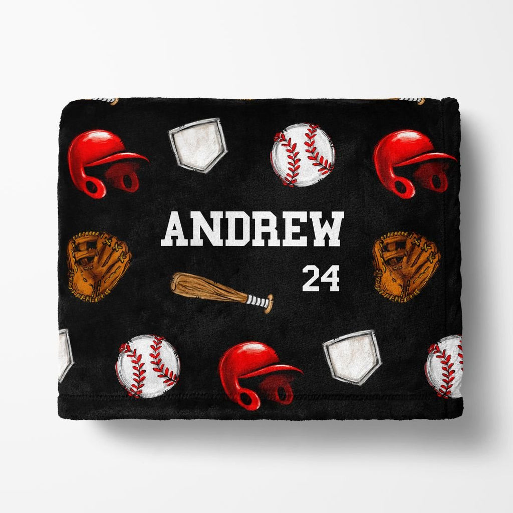 Baseball Collage Minky - Twinklette™