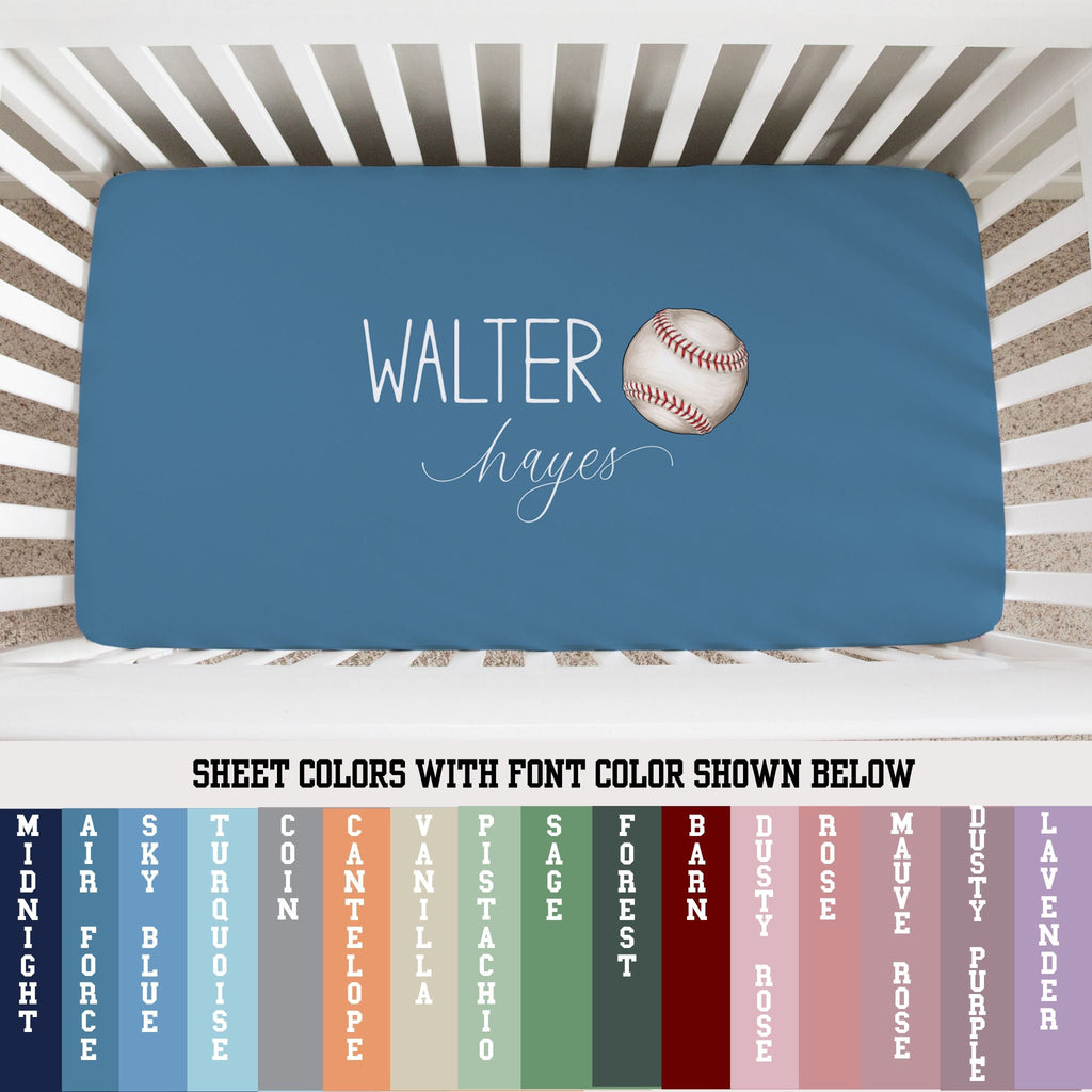 Baseball Crib Sheet - Twinklette™