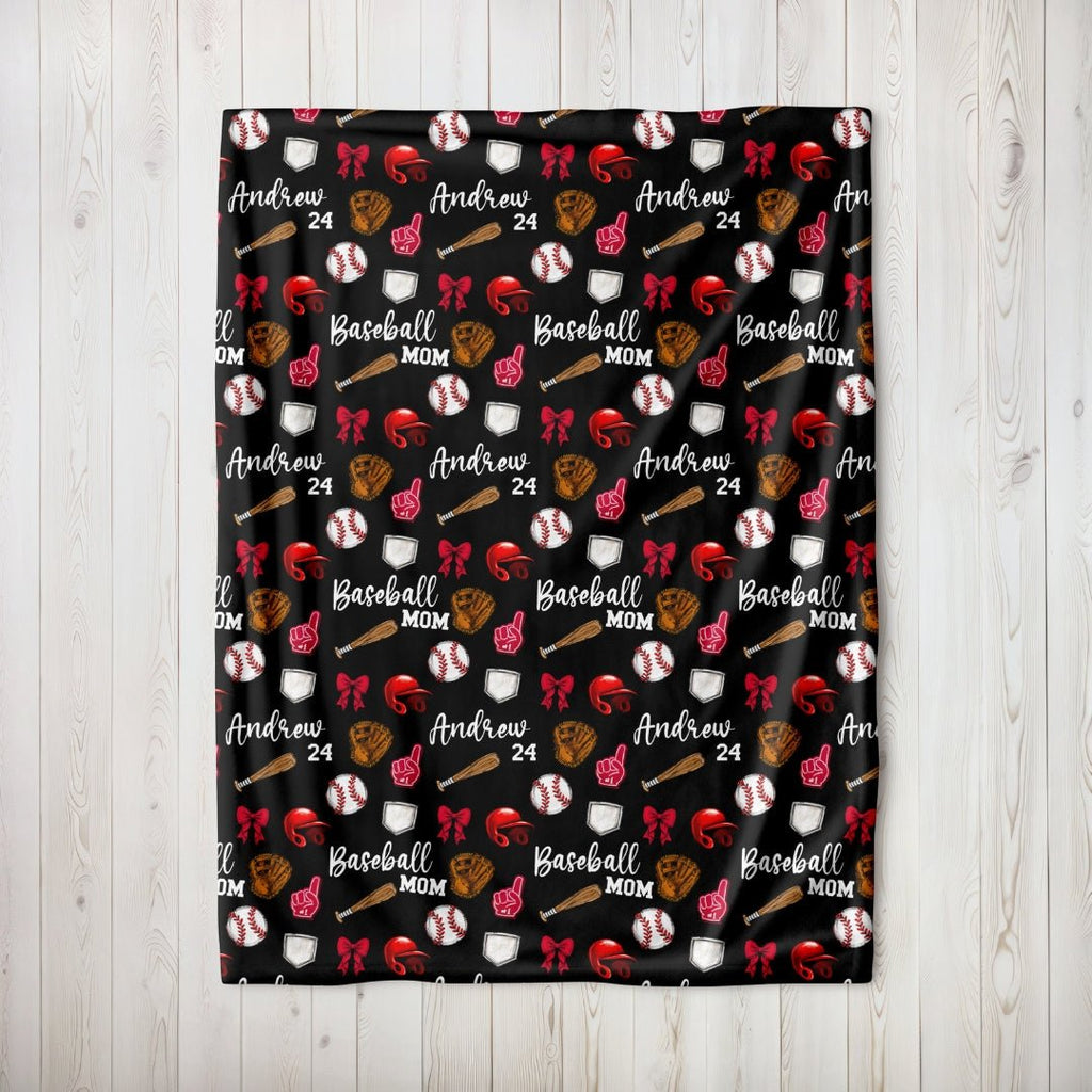 Baseball Mom #1 Fan Blanket - Twinklette™