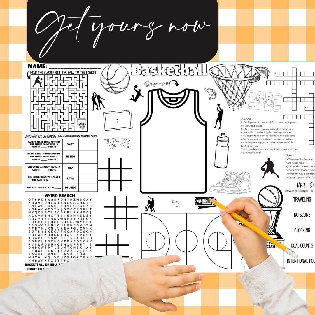 Basketball Placemat - Twinklette™