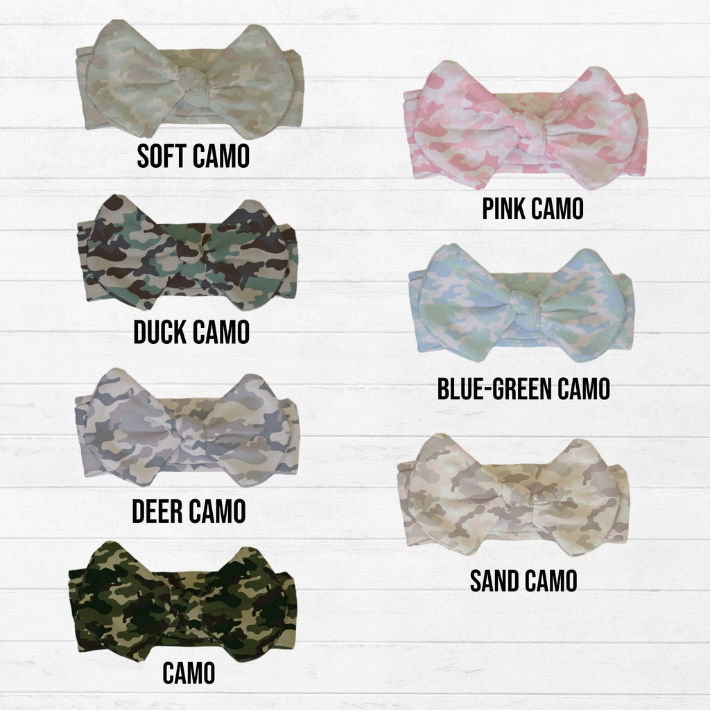 Camo Baby Bow Headband - Twinklette™
