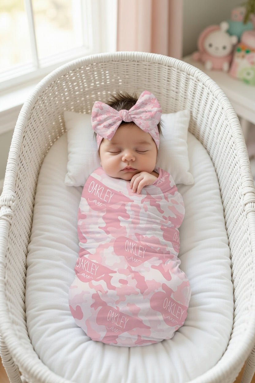 Camo Baby Bow Headband - Twinklette™