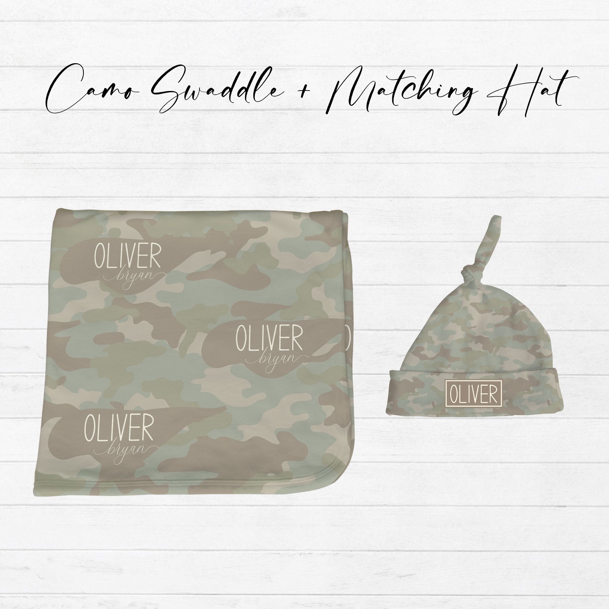Camo Baby Knotted Hat - Twinklette™