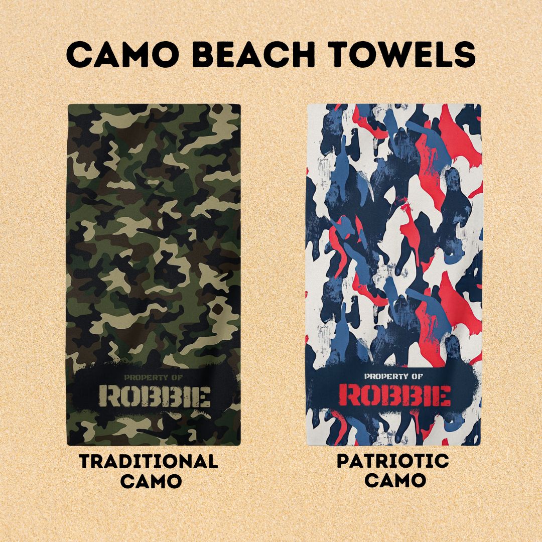 Camo Beach Towel - Twinklette
