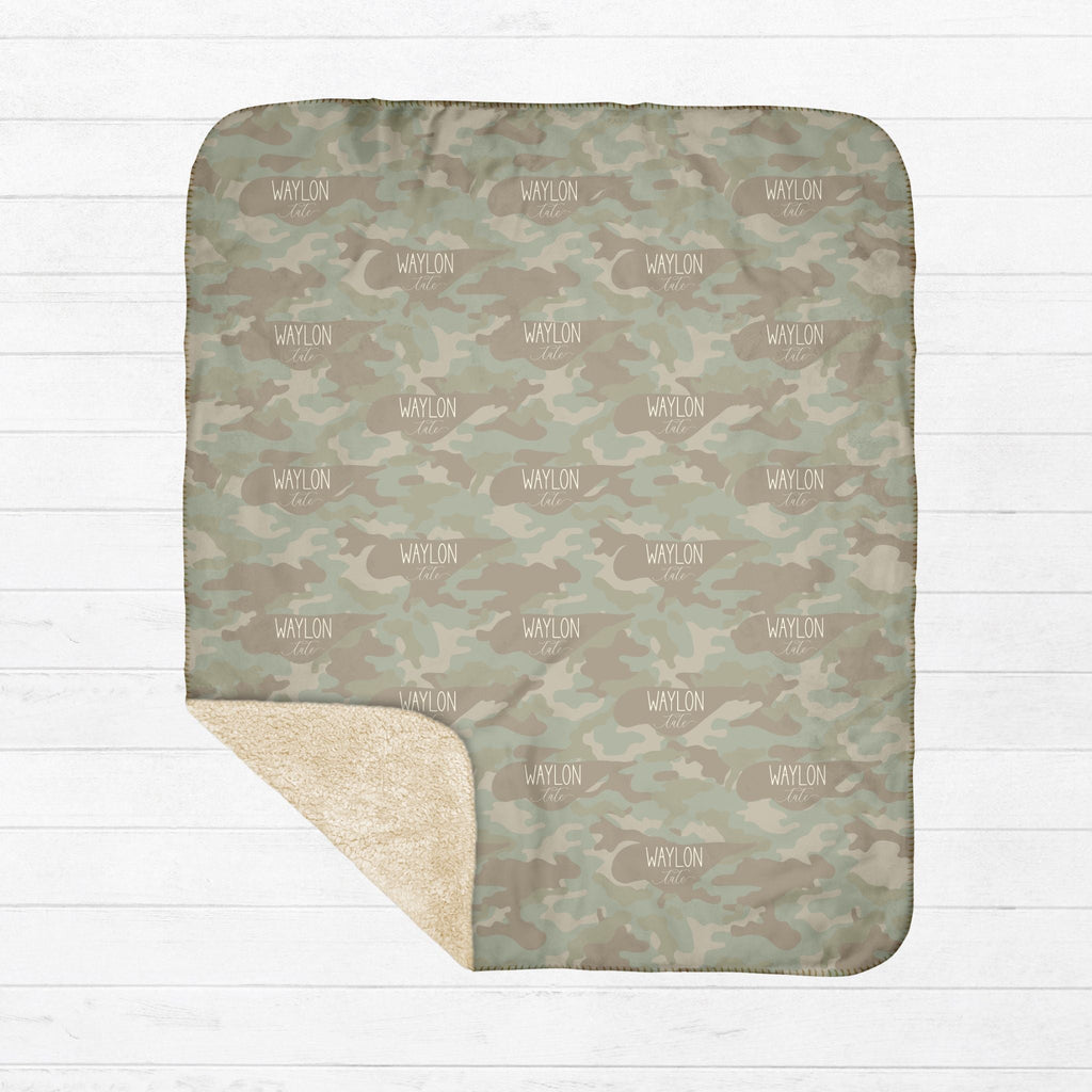 Camo Sherpa Blankets - Twinklette™