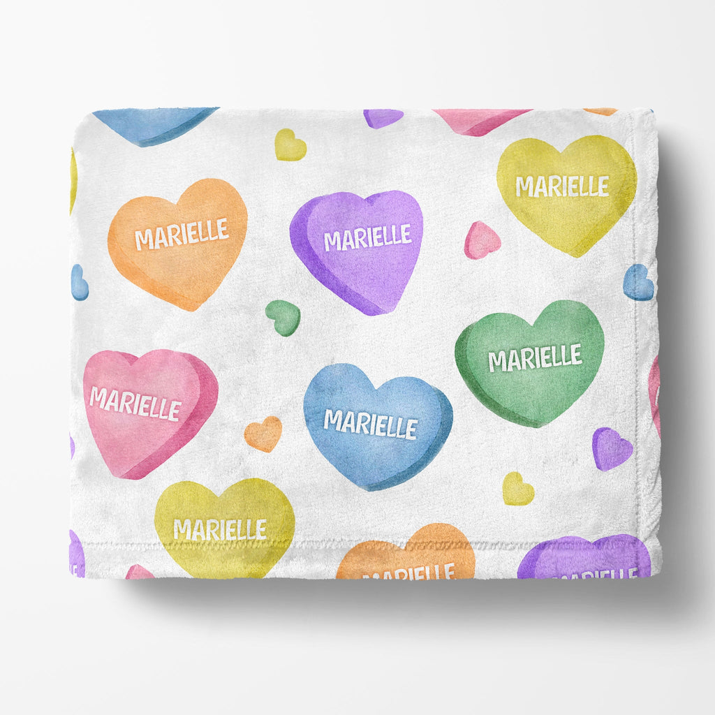 Candy Hearts Minky Blanket - Twinklette™