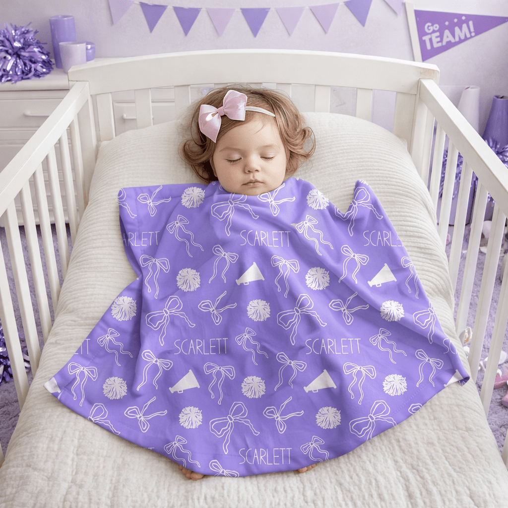 Cheer Bows Baby Minky Blanket - Twinklette™