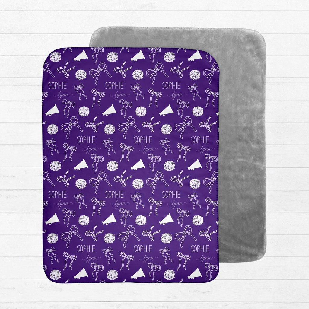 Cheer Bows Baby Sherpa Blanket - Twinklette™