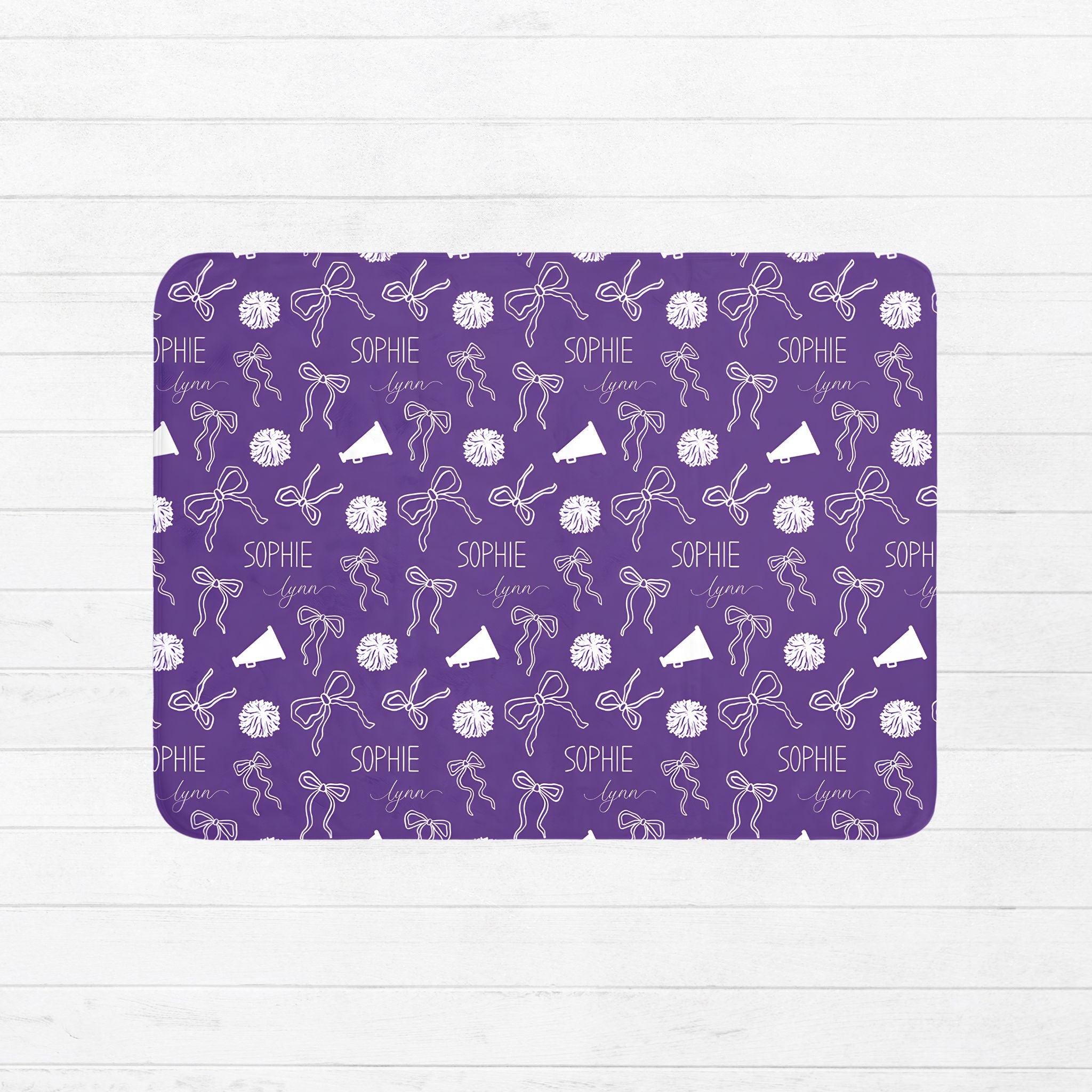 Cheer Bows Baby Sherpa Blanket - Twinklette™