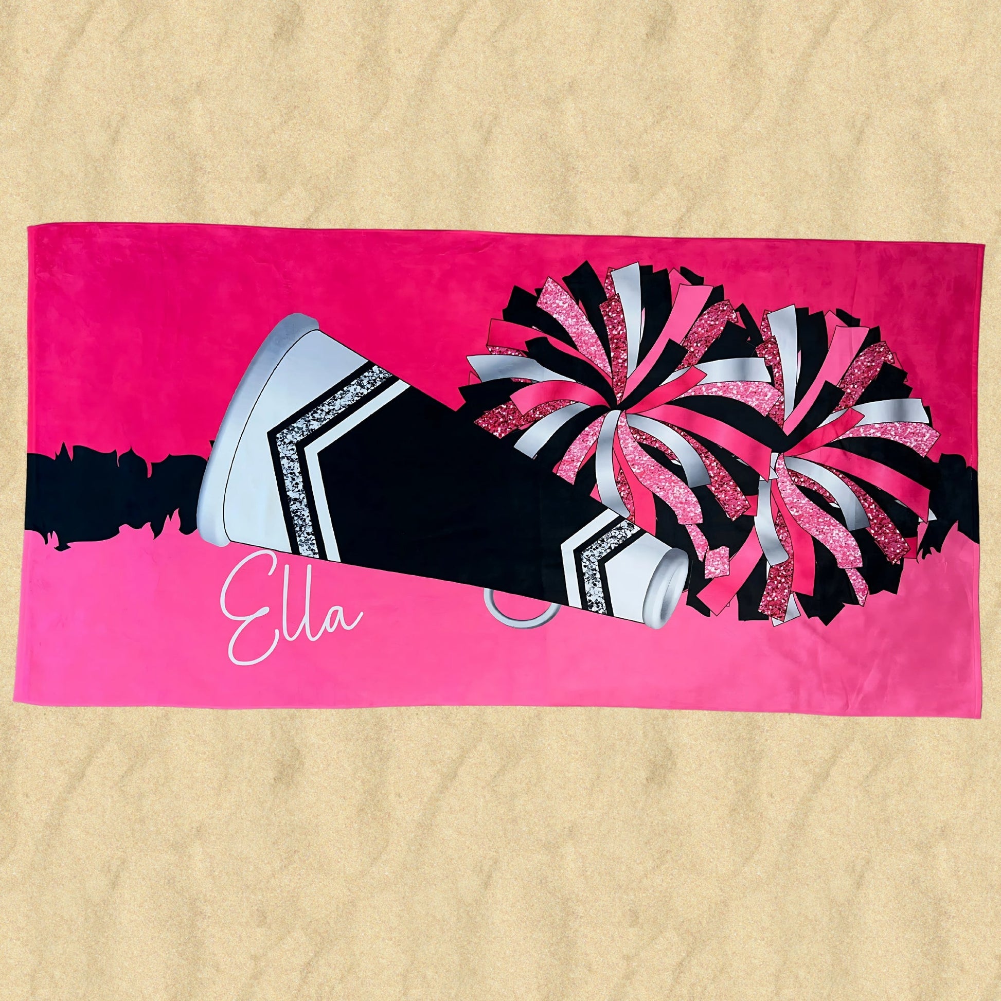 Cheerleader Pom Poms Beach Towel - Twinklette™