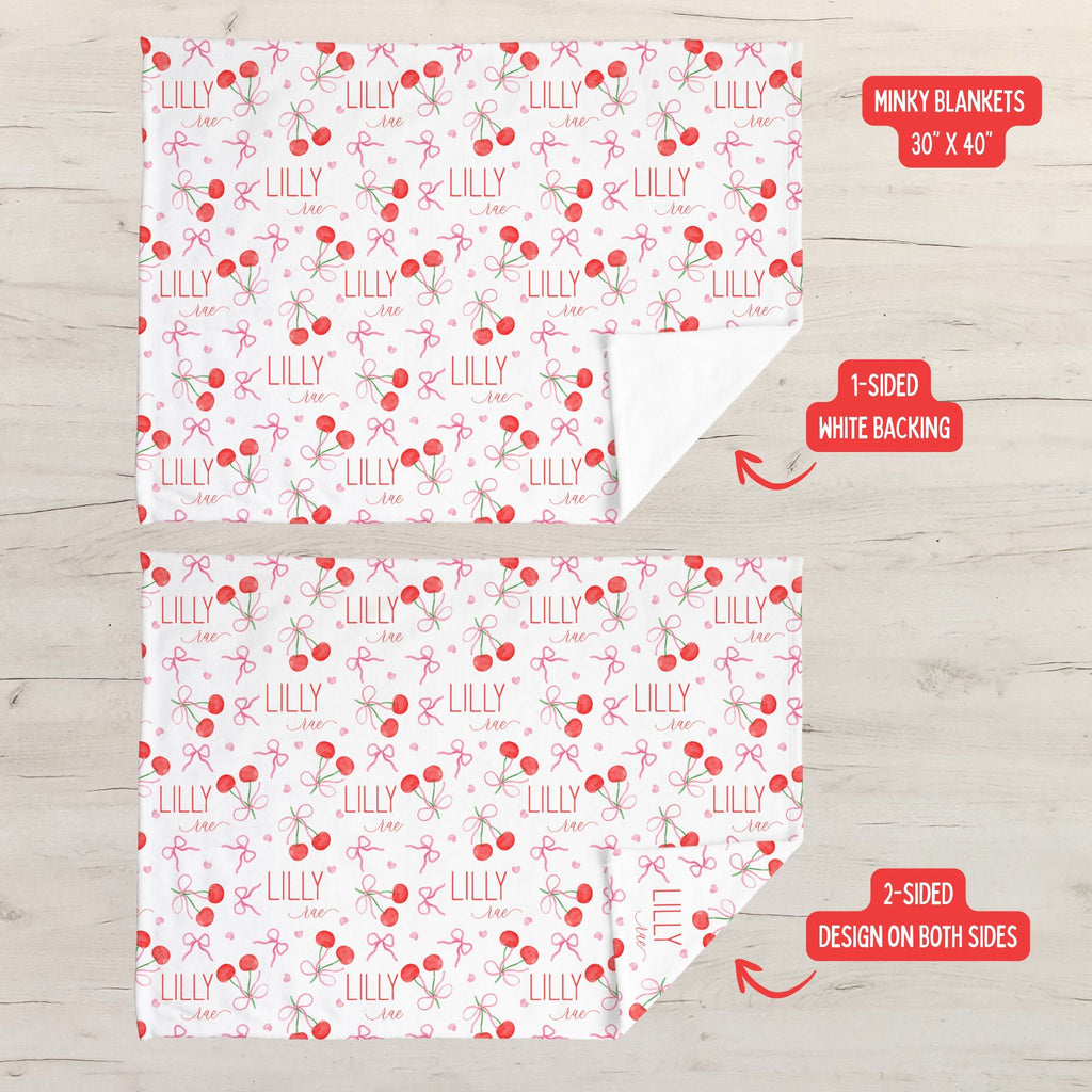 Cherry Baby Minky Blanket - Twinklette™