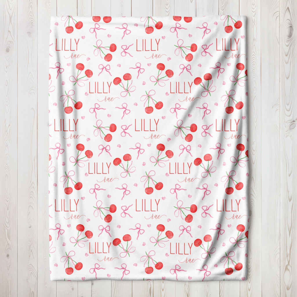 Cherry Name Blanket - Twinklette™
