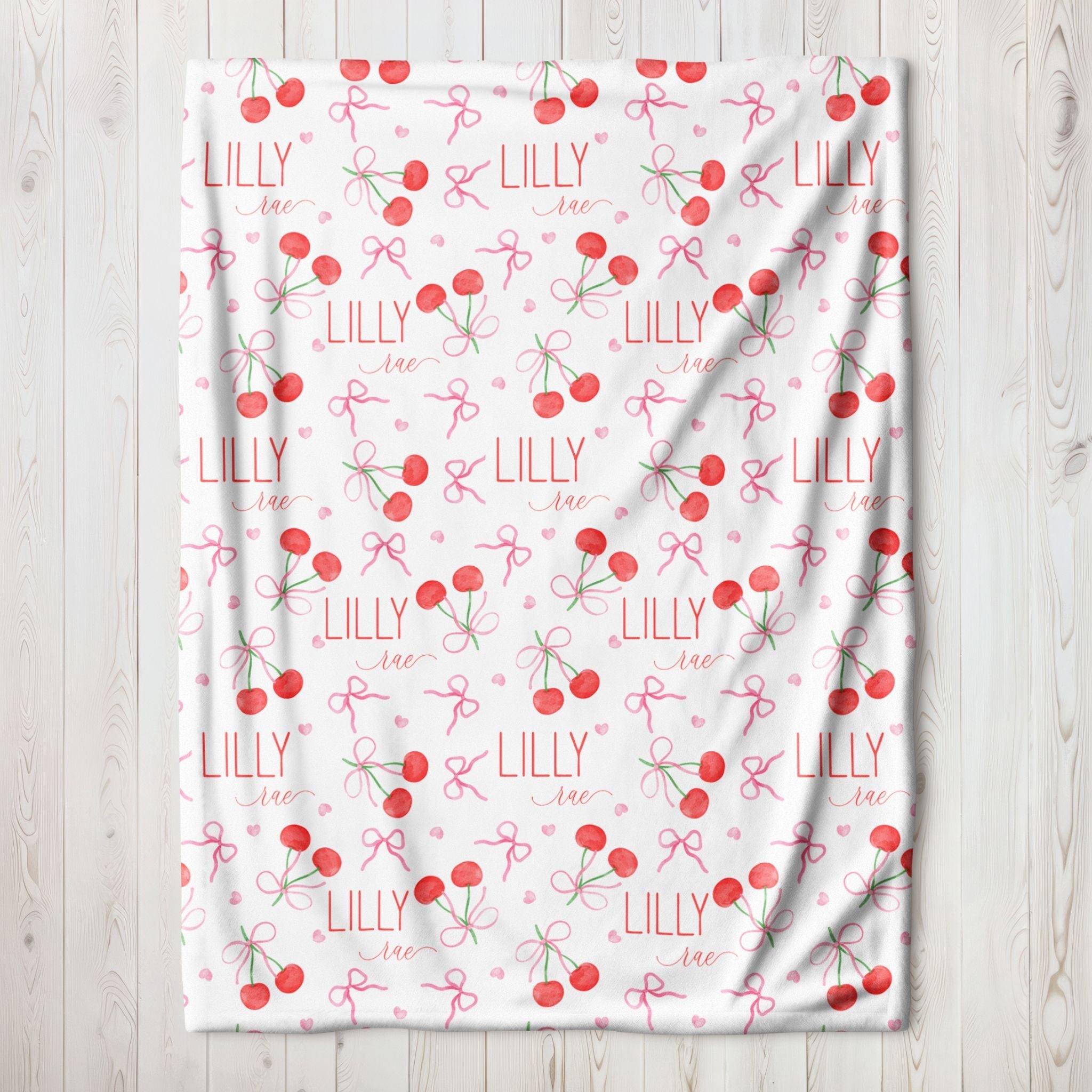 Cherry Name Blanket - Twinklette™