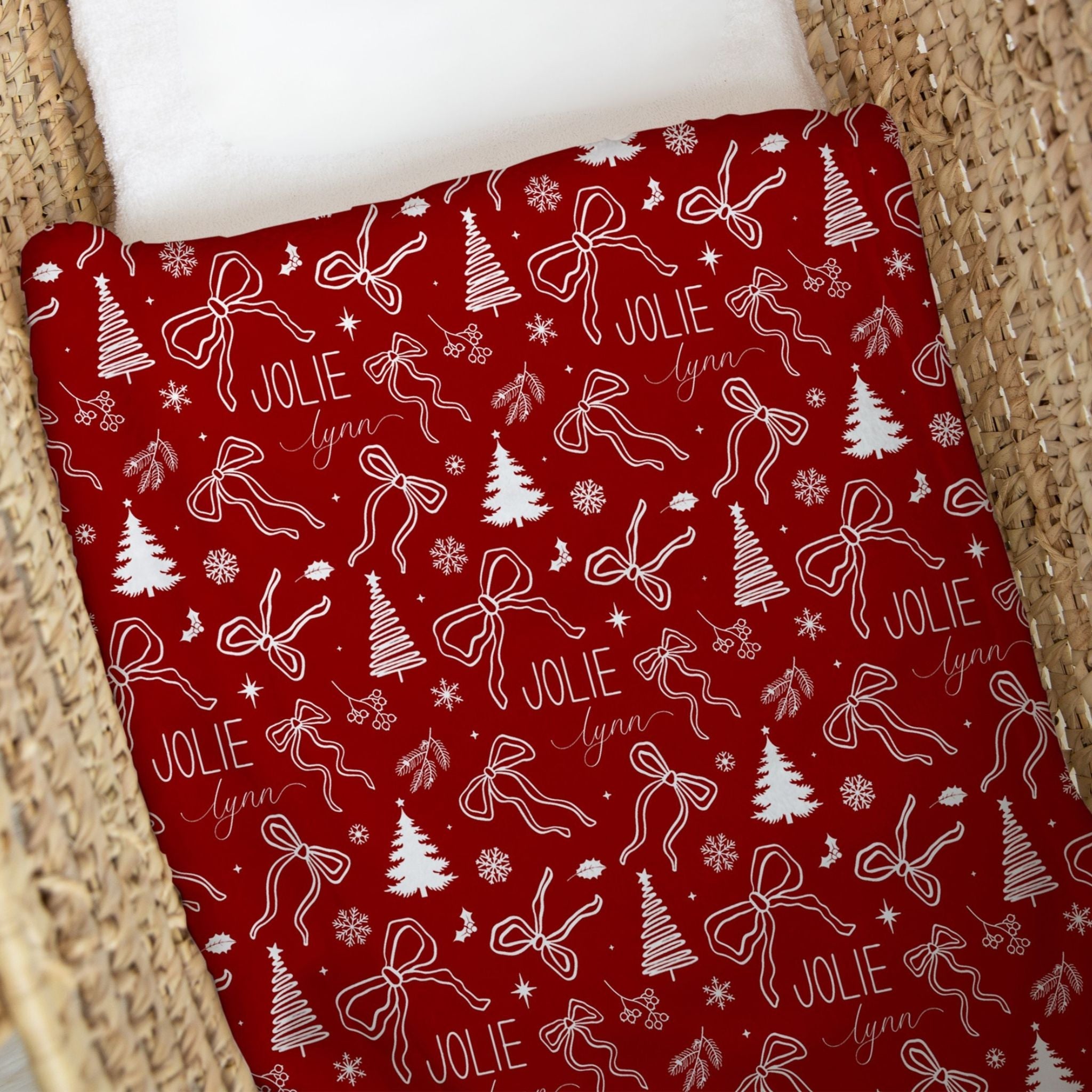 Christmas Bows Baby Swaddle - Twinklette™