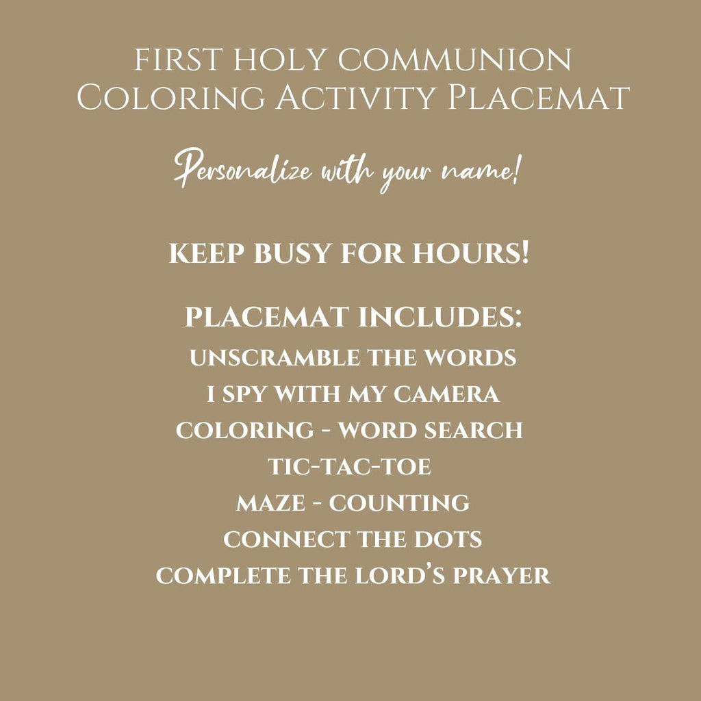 Communion Placemat - Twinklette™