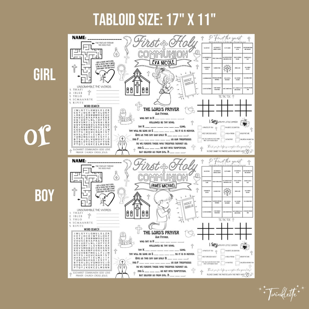 Communion Placemat - Twinklette™