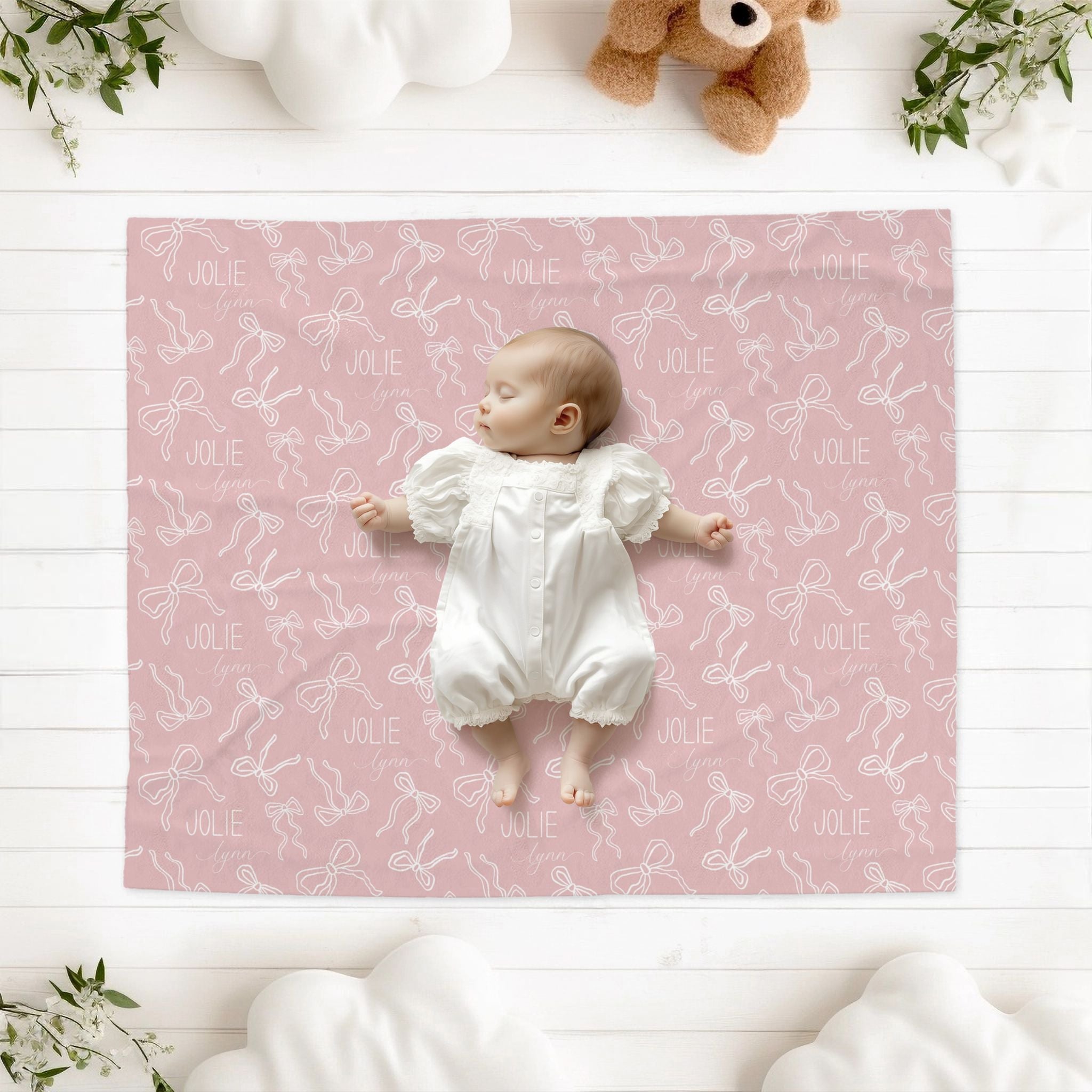 Coquette Bows Baby Minky Blanket - Twinklette™
