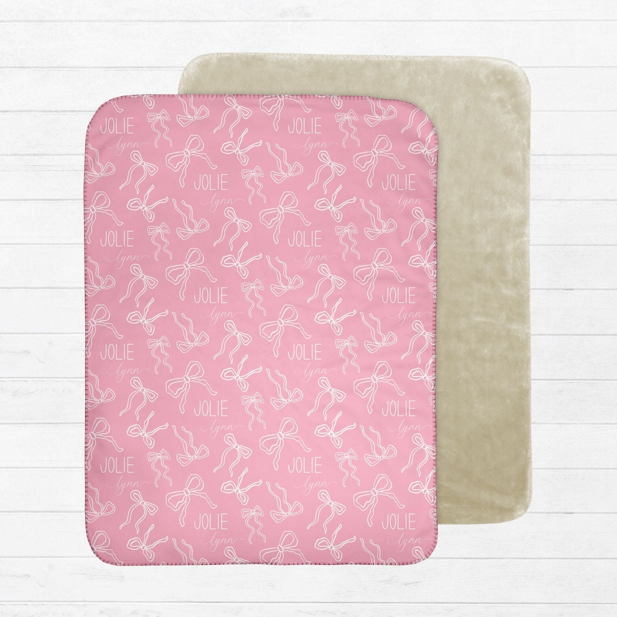 Coquette Bows Baby Sherpa Blanket - Twinklette™