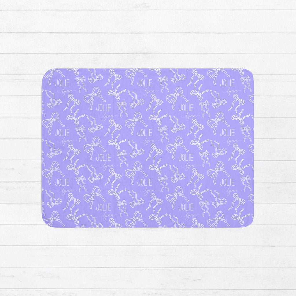 Coquette Bows Baby Sherpa Blanket - Twinklette™