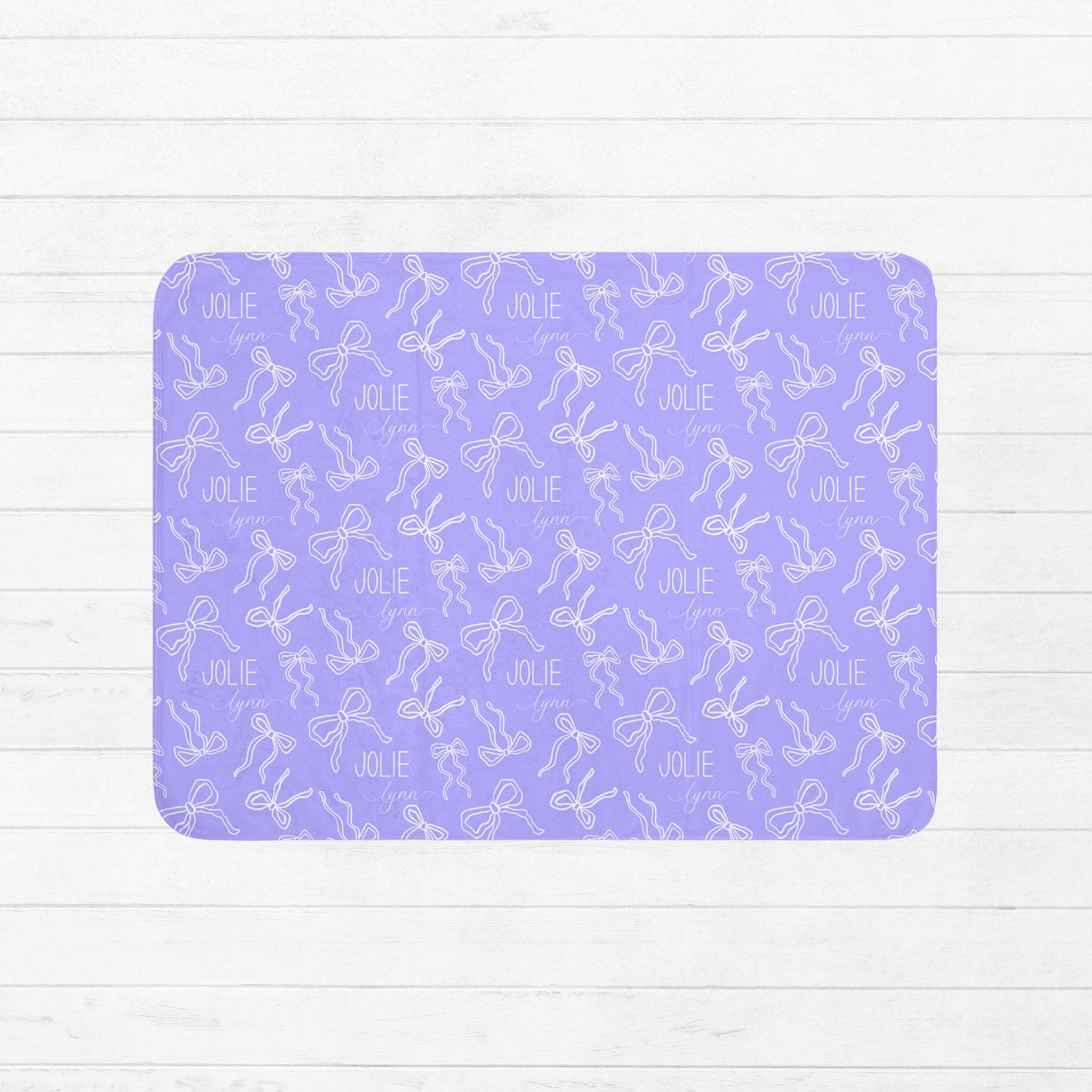 Coquette Bows Baby Sherpa Blanket - Twinklette™