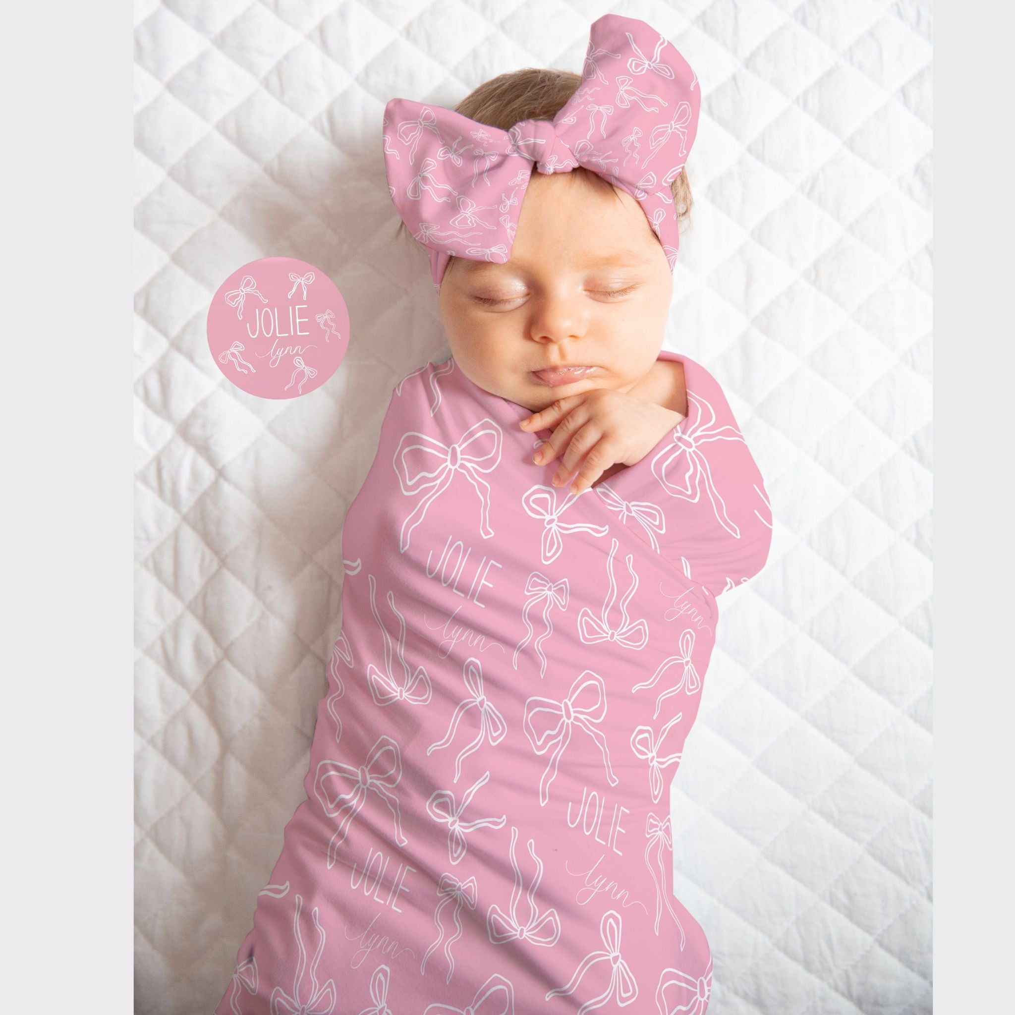 Coquette Bows Baby Swaddle Bundle - Twinklette™