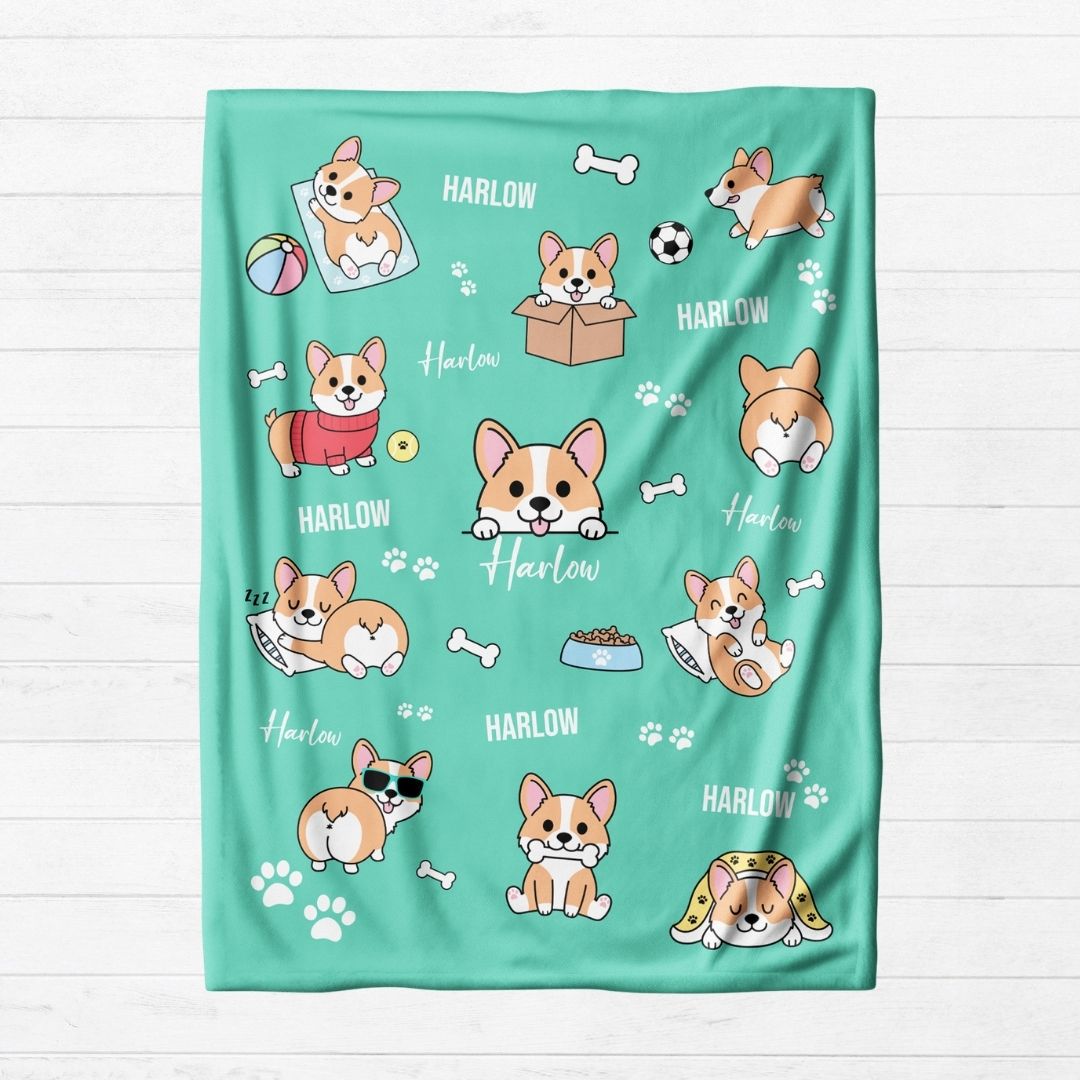 Corgi Personalized Blanket - Twinklette™