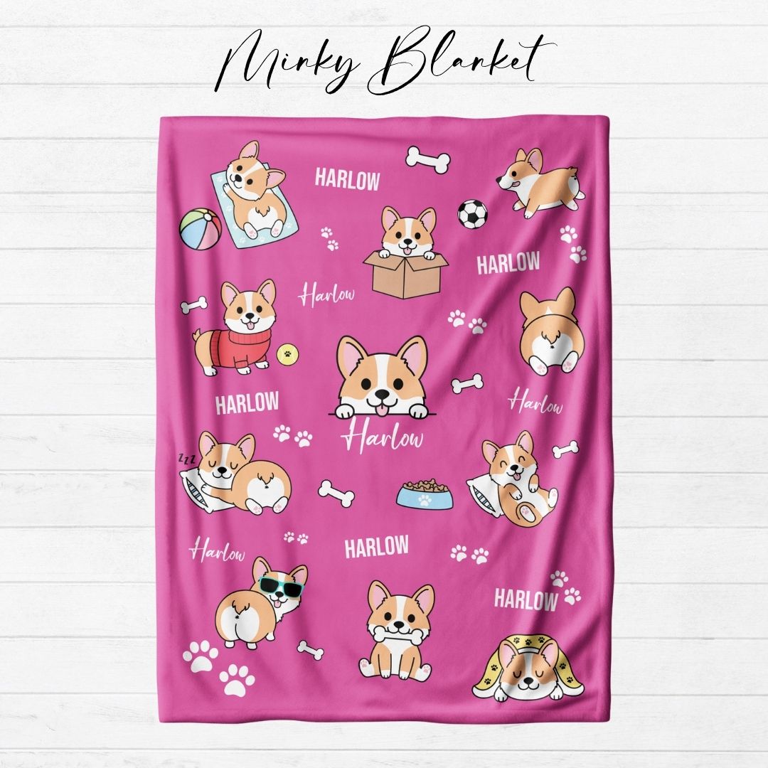 Corgi Personalized Blanket - Twinklette™