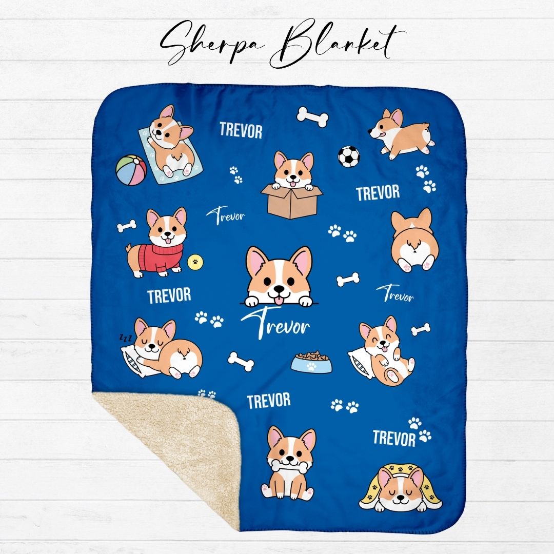 Corgi Personalized Blanket - Twinklette™