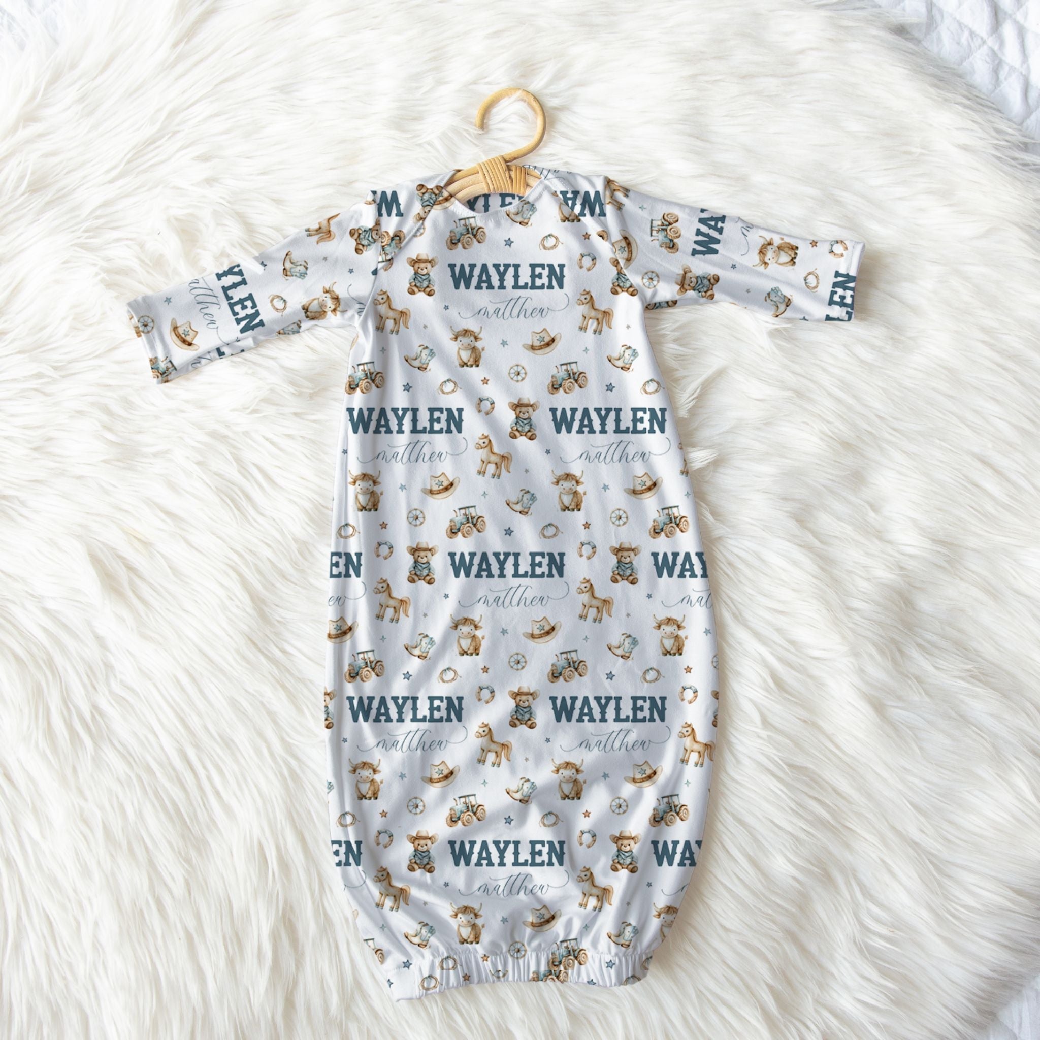 Cowboy Baby Gown - Twinklette™