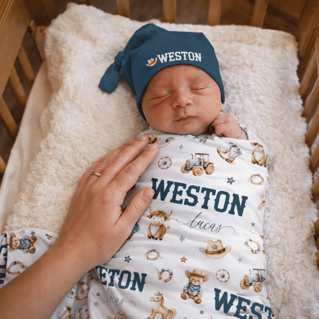 Cowboy Baby Swaddle Bundle - Twinklette™
