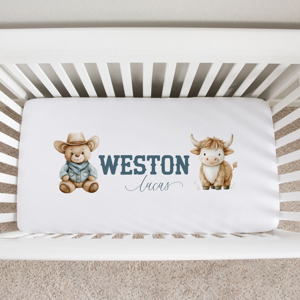 Cowboy Crib Sheet - Twinklette™