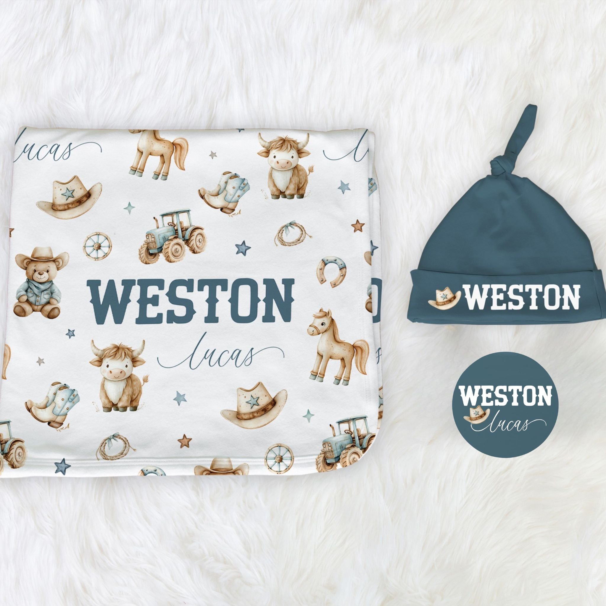 Cowboy Swaddle Set - Twinklette™