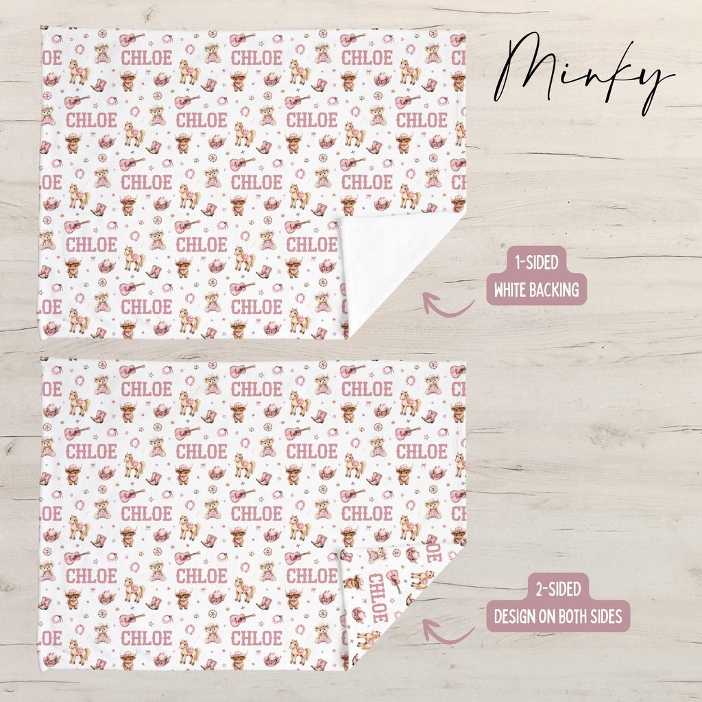 Cowgirl Baby Minky Blanket - Twinklette™
