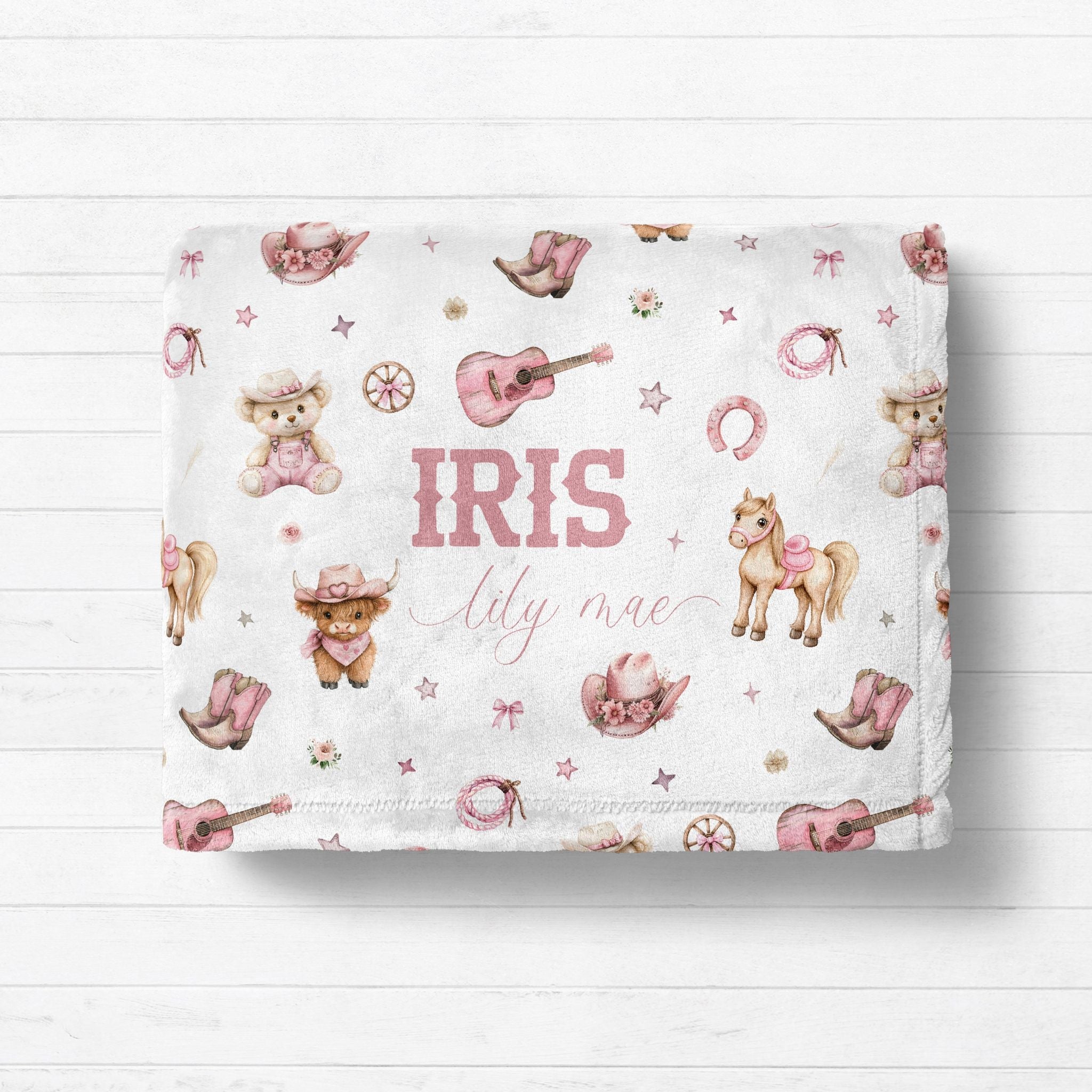 Cowgirl Baby Minky Blanket - Twinklette™