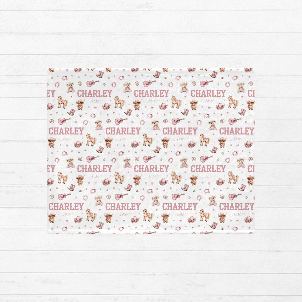 Cowgirl Baby Minky Blanket - Twinklette™