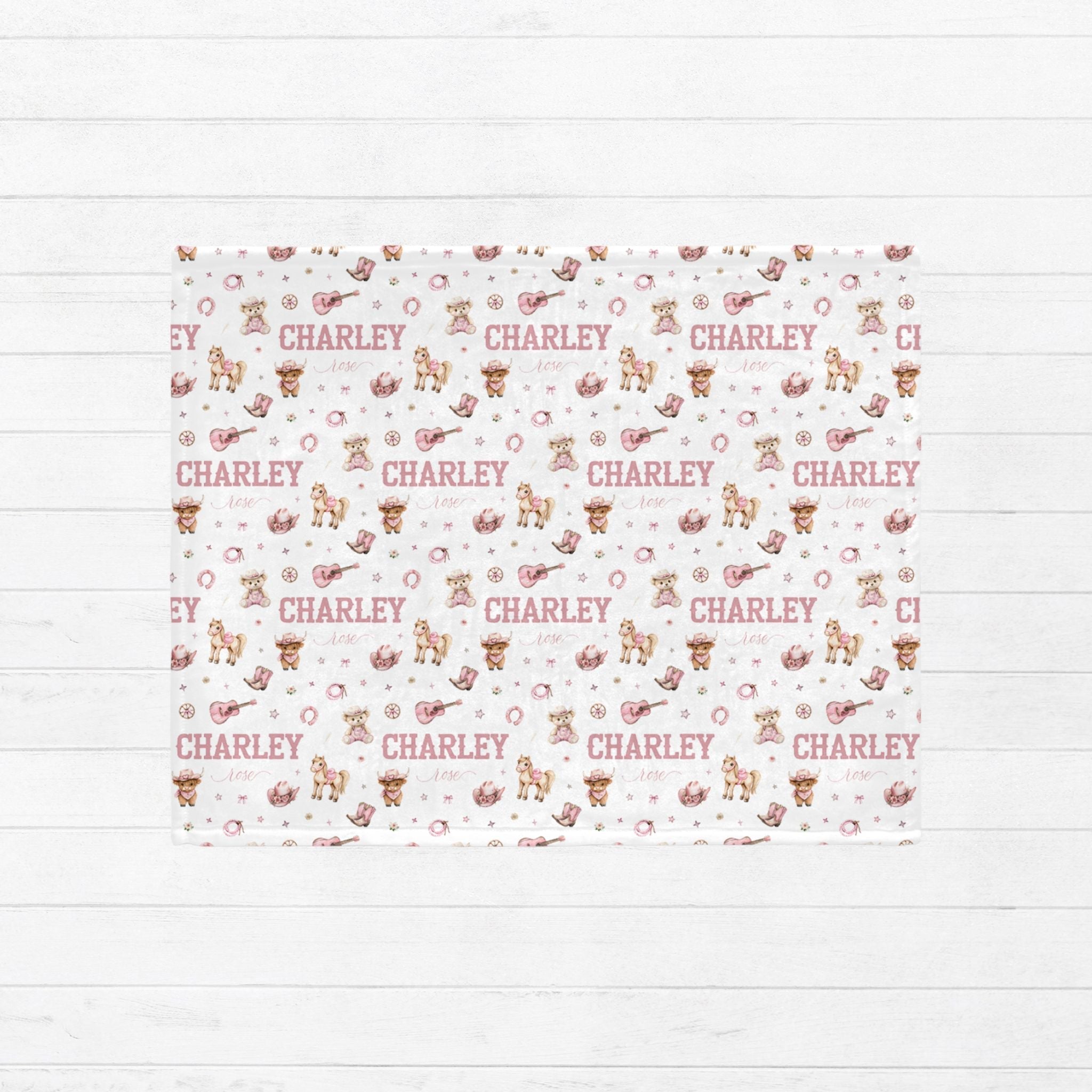 Cowgirl Baby Minky Blanket - Twinklette™